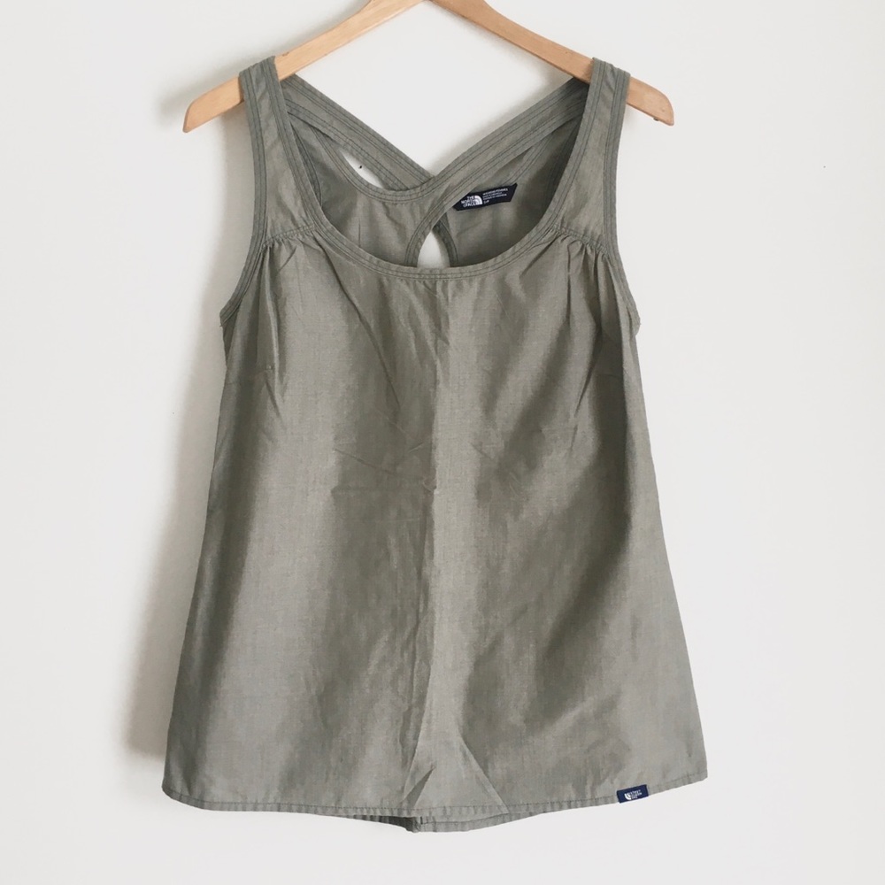 The North Face Cotton Flowy Keyhole Back Tank Top Size Small